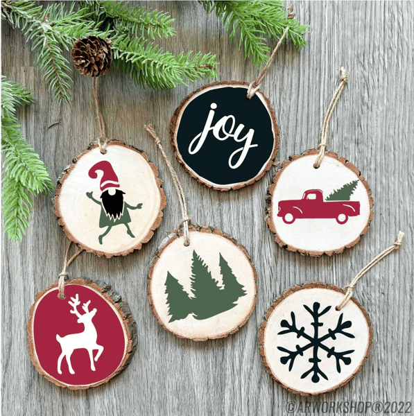 Picture for: Wood Slice Ornaments