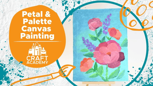 Picture for: Petal & Palette Canvas Painting (Adult & Child)