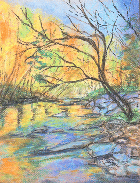Picture for: Fall Colors Chalk Pastel Drawing