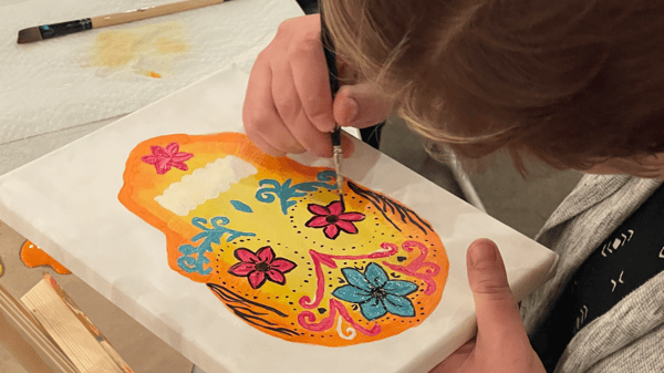 Course Sip & Paint: Day of The Dead Skulls at La Doña Cervecería image 2