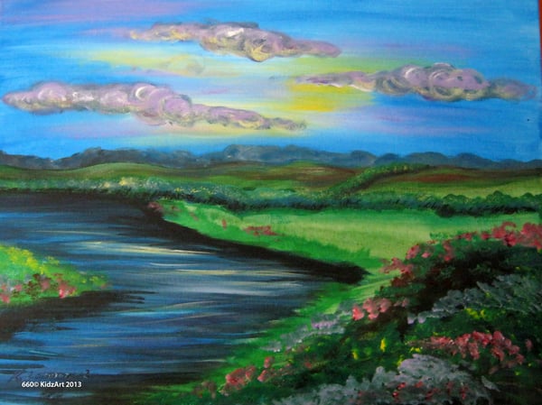 Painting, regan, South Community Education, Summer