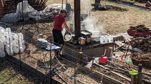 Course Backyard Maple Syruping: Evaporator Visit (Southwest) image 4