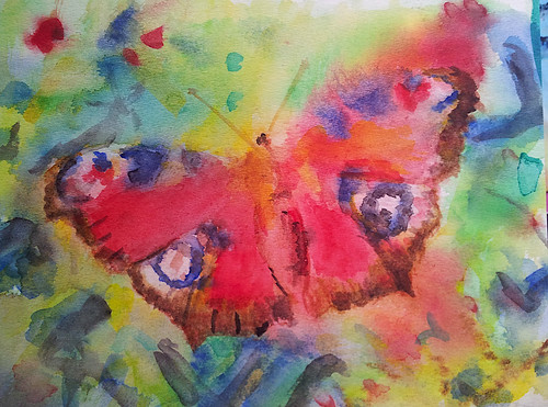 Ein paar Farbkleckse