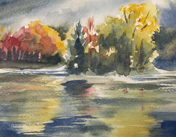 Course Watercolor: Autumn Greeting Cards (ONLINE) image 1