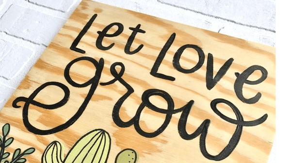 Picture for Letrero de Madera Primaveral en La Doña Cervecería (Washburn)