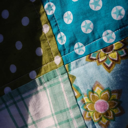 LB patchwork blanket - finished