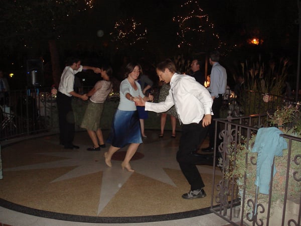 Erin and Scott swing dancing