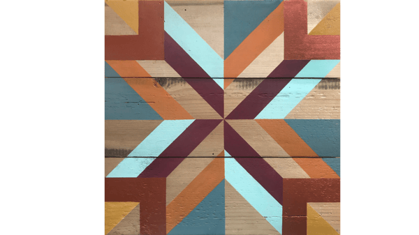 Course Barn Quilt Painting image 4