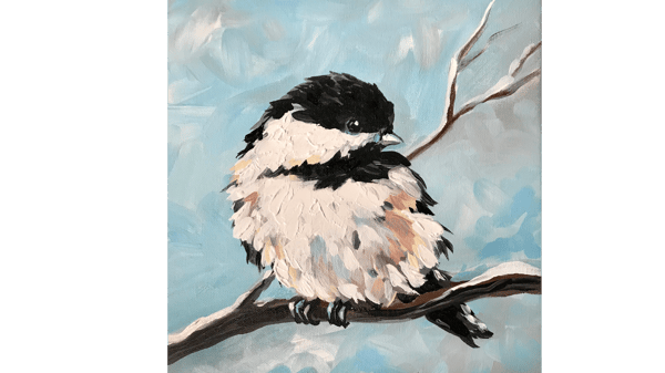 Picture for: Chickadee Acrylic Painting
