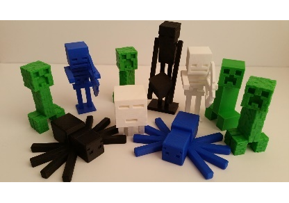 Picture for: 3D Printing Minecraft Inspired