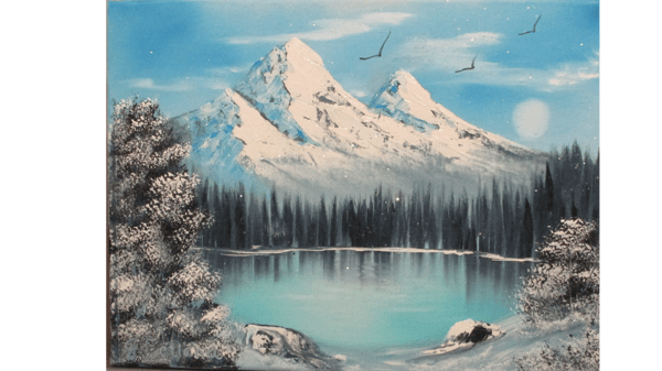 Picture for: Paint Like Bob Ross: Mountain Lake Scene with Julie