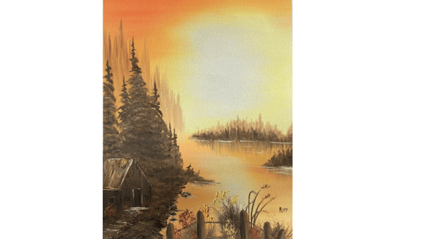 Picture for: Easy Bob Ross Oil Painting with Henry Jay Rupp - Yellow Sky