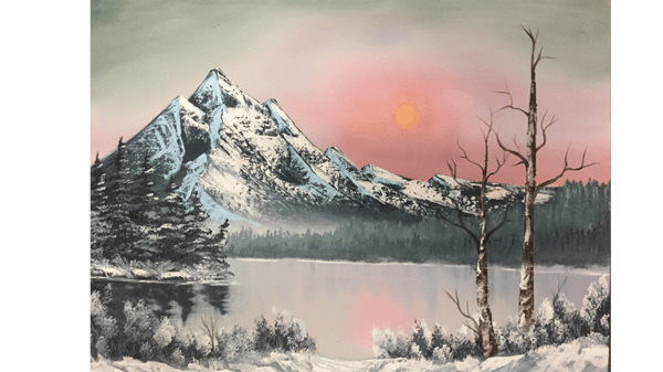 Picture for: Easy Bob Ross Oil Painting with Henry Jay Rupp - Pink Sunset