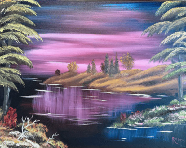 Picture for Easy Bob Ross Oil Painting with Henry Jay Rupp - The Lake