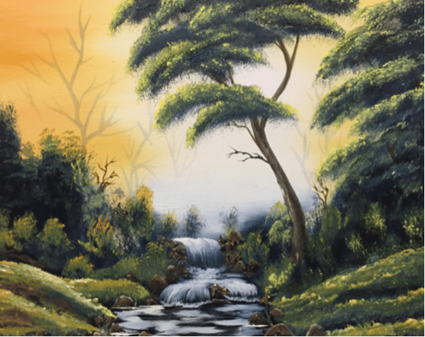 Picture for Easy Bob Ross Oil Painting with Henry Jay Rupp - Cascades