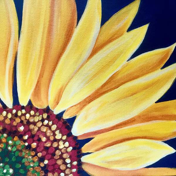 Picture for Sunflower Acrylic Painting