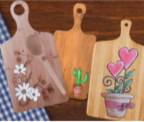 Picture for Hand Painted Serving Board and Spoon