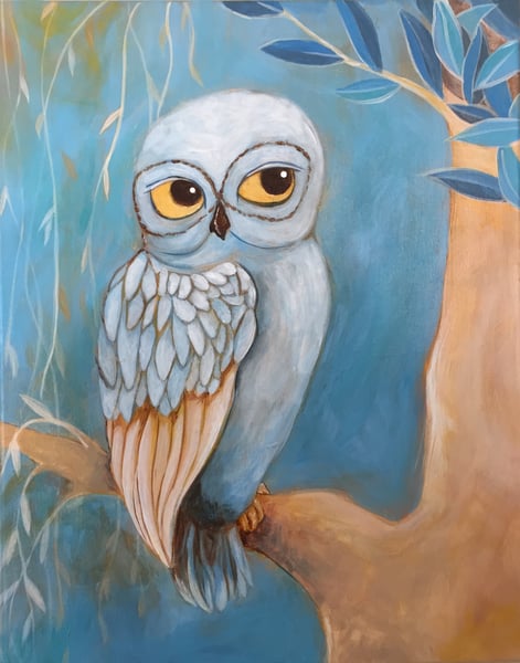 Picture for Snowy Owl Acrylic Painting