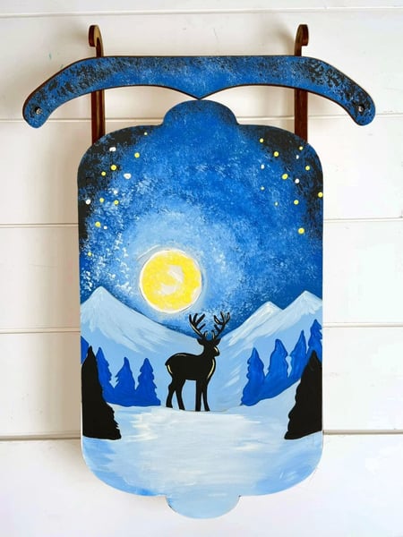 Picture for Sleigh Ride Acrylic Painting