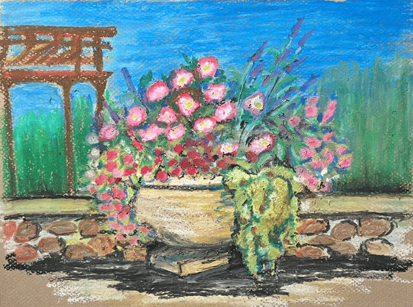 Picture for Oil Pastel Garden Drawing