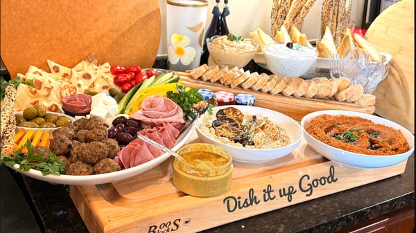 Picture for: Festive Mediterranean Mezze Charcuterie Board!