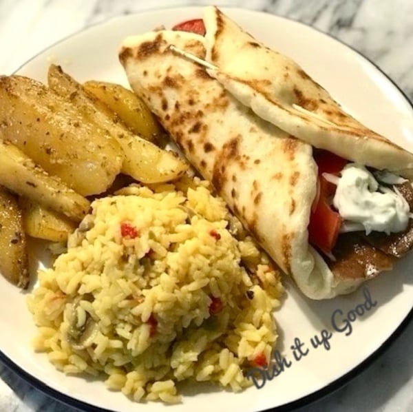 Picture for: Mediterranean Chicken Gyro Meal!