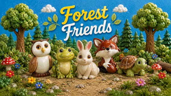 Picture for: Forest Friends Pottery Workshop 🦊🌲🦉🍄