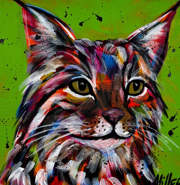 Picture for: Paint a Colorful Bobcat (Ages 10 & Up)