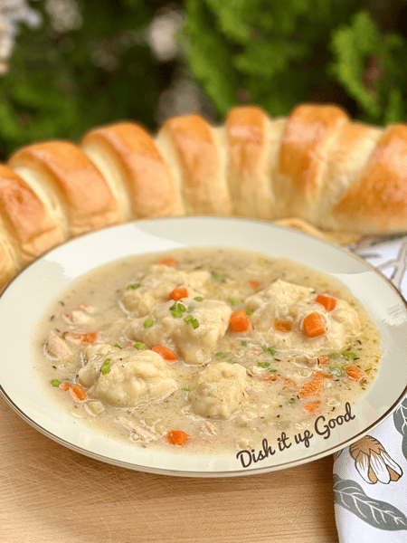 Picture for: DELICIOUS HOMEMADE SOUPS & BREAD:  Chicken & Dumplings, and Chicken Orzo Avgolemono Soups,  and Gourmet French Bread