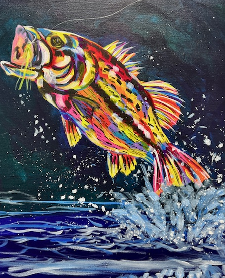 Picture for: PAINT A COLORFUL BASS (Age 8 & Up)