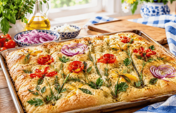 Image for FOCACCIA: GARDEN ART & BLUEBERRY CRUMBLE