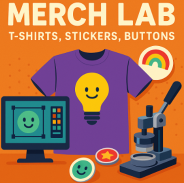 Picture for: Merch Lab - T-Shirts, Stickers, Buttons (Completing 2nd - 8th Grade)