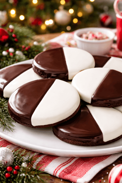 Picture for NEW! Holiday	Cookie Workshop:	Royal Icing & Bakery Black & White Cookies Online via Zoom