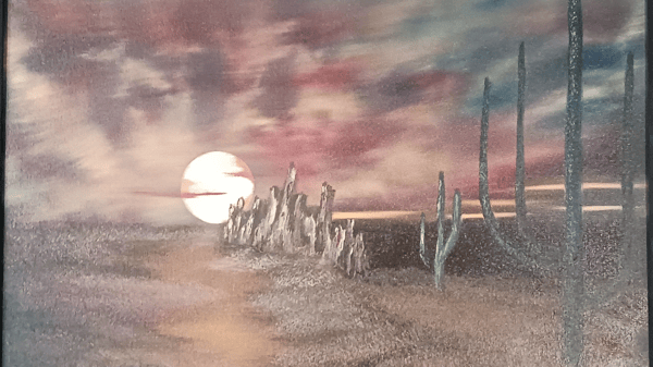 Picture for: Bob Ross Oil Painting - Desert Sunset