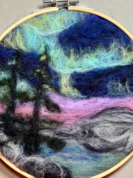 Picture for: Needle Felt Painting - Northern Lights