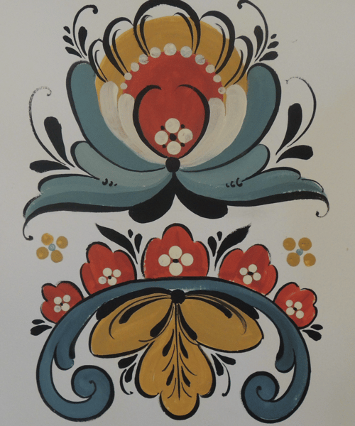 Course Folk Art: Norwegian Hallingdal Rosemaling image 1