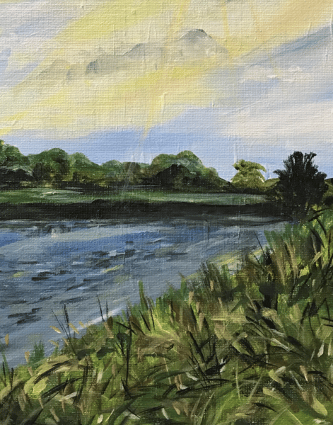 Course Acrylic Painting - Spring Landscape image 1