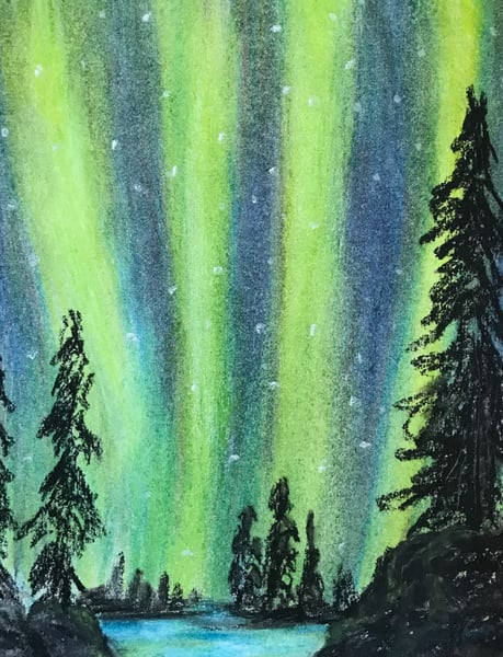 Picture for: Oil Pastel - Northern Lights