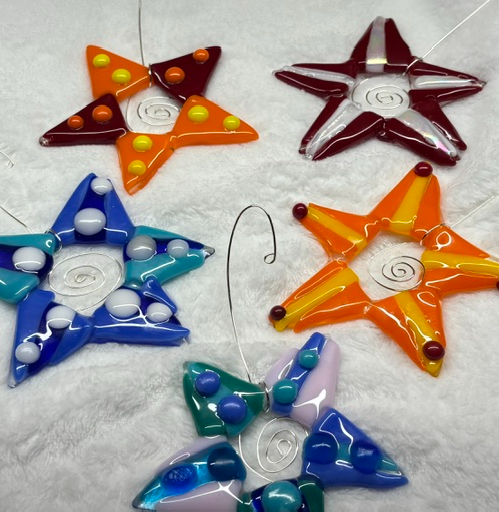 Picture for New!  Fused Glass Ornaments Class - Select Your 3!