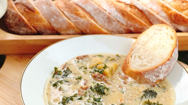 Picture for: Zuppa Toscana, Italian Wedding Meatball Soup, & Homemade Baguettes!