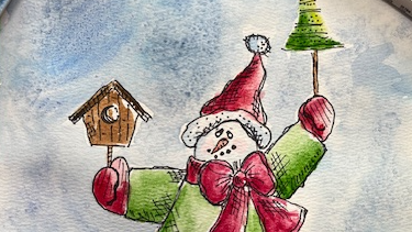 Picture for: Frosty & Fun: Line & Wash Snowman
