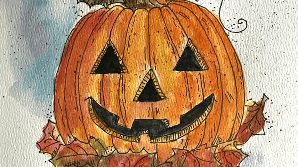 Picture for: Playful Pumpkins: Line & Wash Watercolor