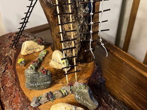 Picture for: Enchanted Fairy Garden Accessories— Mailbox, Ladder, Welcome Sign, Rock Garden, Flower Pot