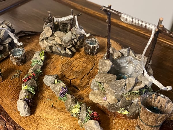 Picture for: Enchanted Fairy Garden Accessories— Wishing Well, Rock Garden, Flower Pot