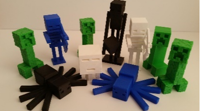 Picture for: 3D Printing: Minecraft-Inspired