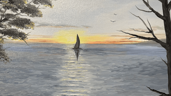 Picture for: Sailing Into the Sunset Oil Painting