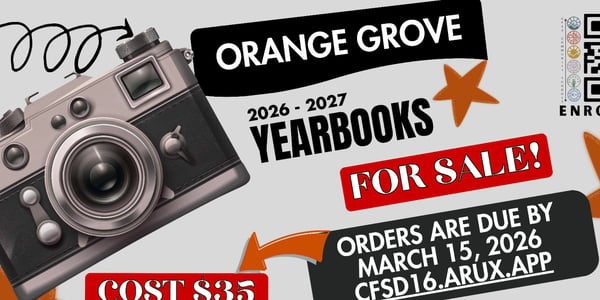 Image for PURCHASE YOUR ORANGE GROVE MIDDLE SCHOOL YEARBOOK