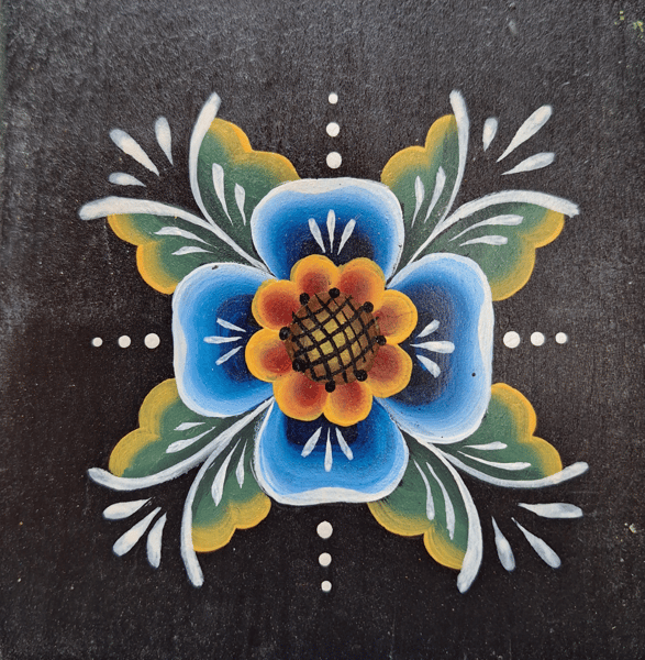 Picture for: Norwegian Rosemaled Wooden Coasters - Ages 16 and Older