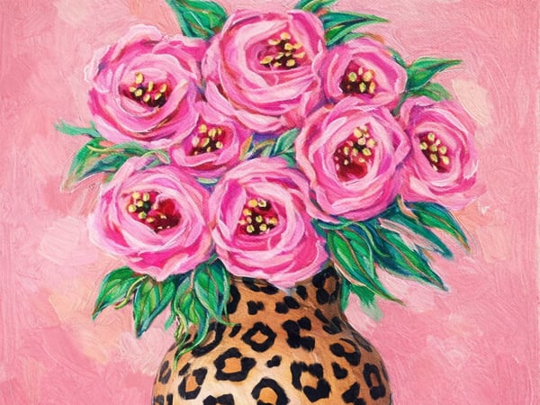 Picture for: Painting Class - Leopard Print and Blooms