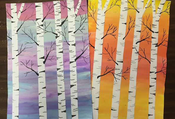 Picture for: Fall Birch Tree Canvas Paint